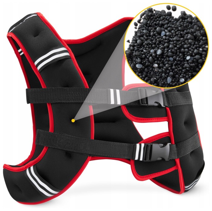 Жилет-обважнювач для тренувань 4FIZJO 10 кг Black/Red (P-5905973402163)