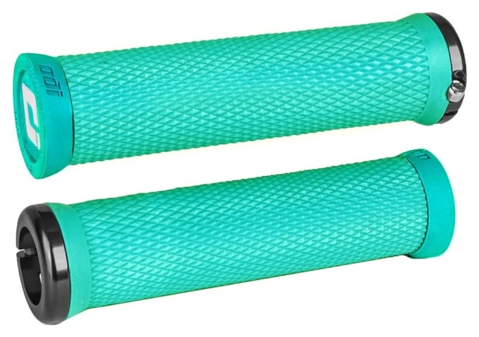 Грипси ODI Elite Motion, V2.1 Lock-On, Mint w/Black Clamp, м'ятні із чорними замками, укр, укр