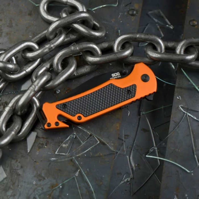 Нож складной SOG Escape ATK 2.0, Hi-Viz Orange
