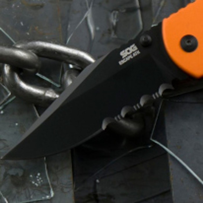 Нож складной SOG Escape ATK 2.0, Hi-Viz Orange