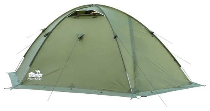 Палатка Tramp ROCK 4 (V2) зеленая (TRT-029-green)