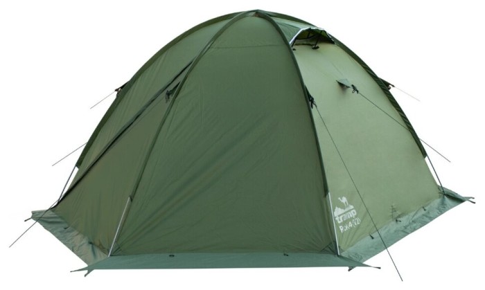 Палатка Tramp ROCK 4 (V2) зеленая (TRT-029-green)