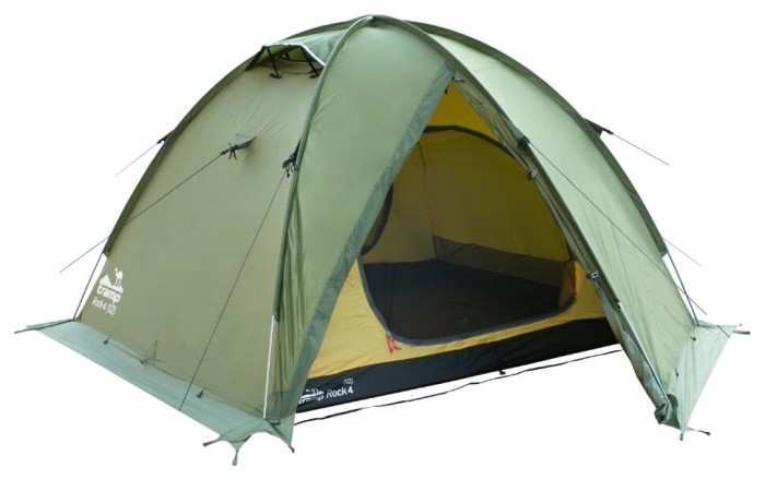 Палатка Tramp ROCK 4 (V2) зеленая (TRT-029-green)