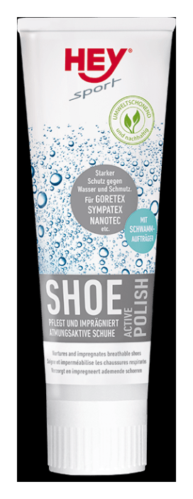 Водоотталкивающая пропитка для обуви HeySport Activ-Polish 75ml, Черный
