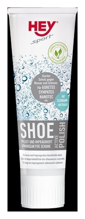 Водоотталкивающая пропитка для обуви HeySport Activ-Polish 75ml, Черный