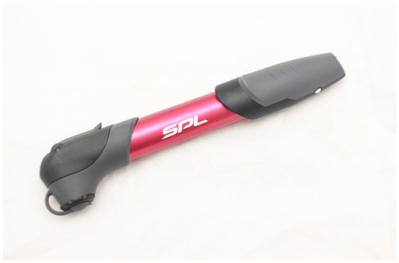 Насос SPELLI SPM-196A алюмінієвий з Т-ручкою, червоний, укр
