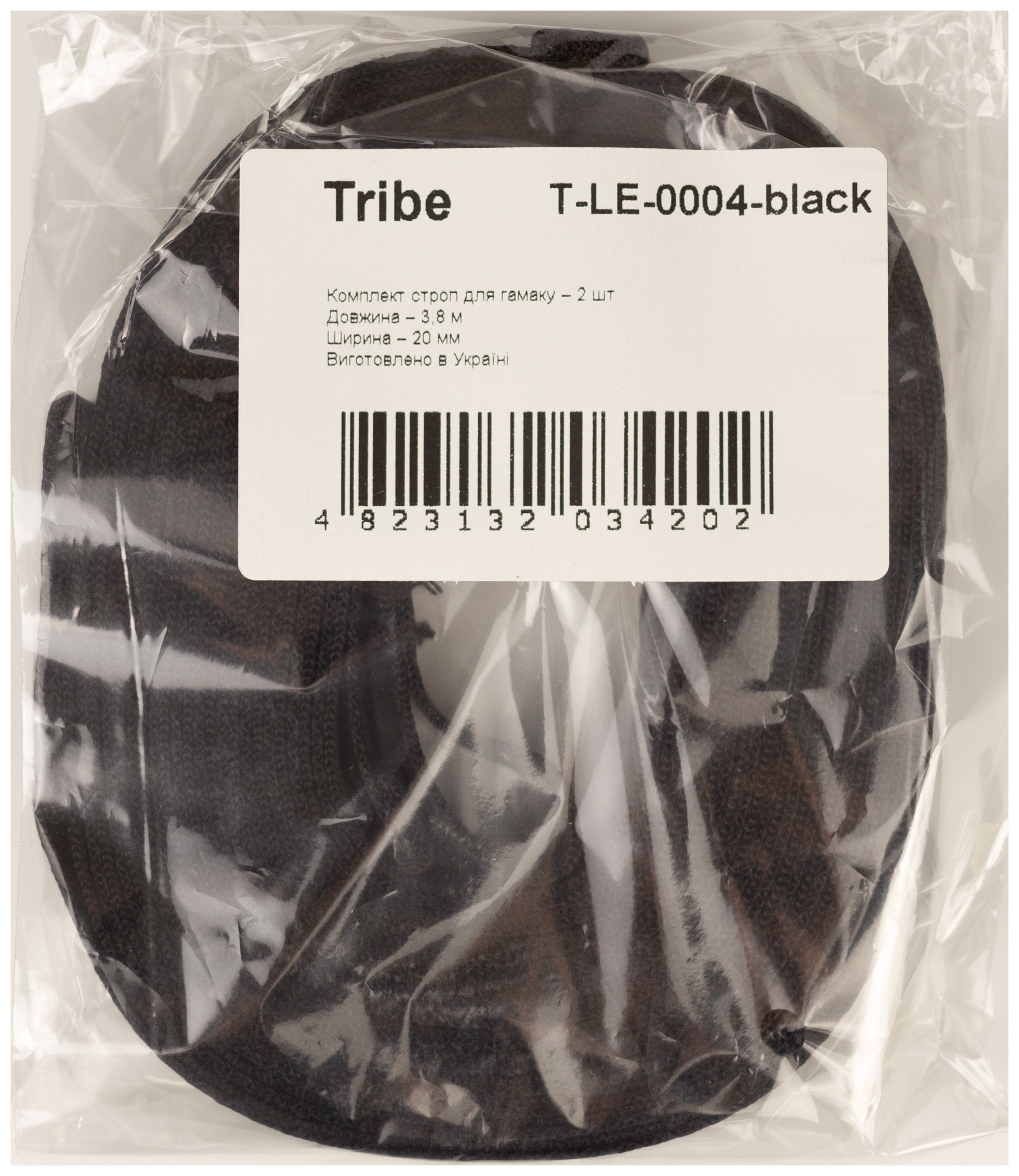 Комплект строп для гамаку Tribe T-LE-0004 black