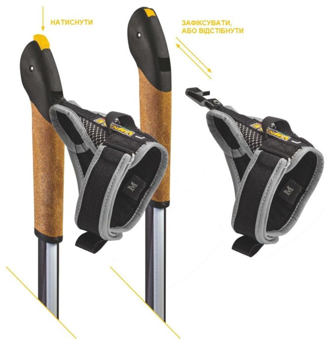 Палиці для скандинавської ходьби Vipole Hercules Vario Carbon +200 GR (SW20 04)