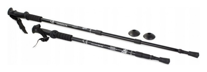 Палка для скандинавской ходьбы EasyFit Energia черная