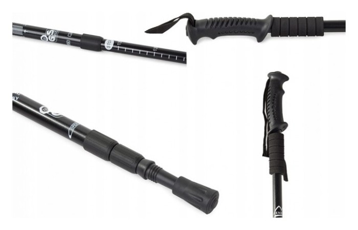 Палка для скандинавской ходьбы EasyFit Energia черная