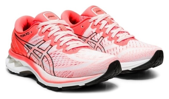 Кросівки для бігу Asics 1012A948 Gel-Kayano 27 Tokyo White Sunrise Red 2021