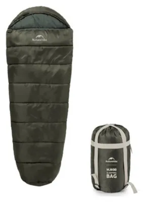 Спальник з капюшоном Naturehike CNK2300SD014 MJ600 Січ, зелений