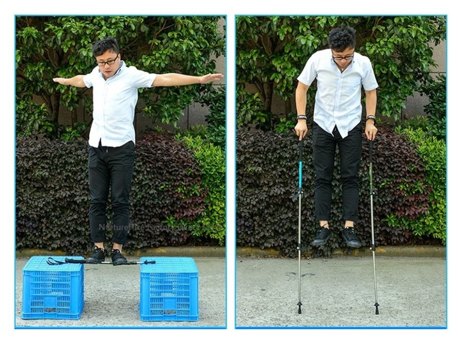 Трекинговая палка 3-сек. Naturehike Women 6061 AL NH17D001-Z, 57-120 см, алюминий, зеленый