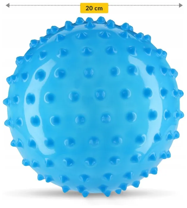 М'яч для пілатесу, йоги, реабілітації 4FIZJO 20 см (масажний) Blue (P-5905973402354)