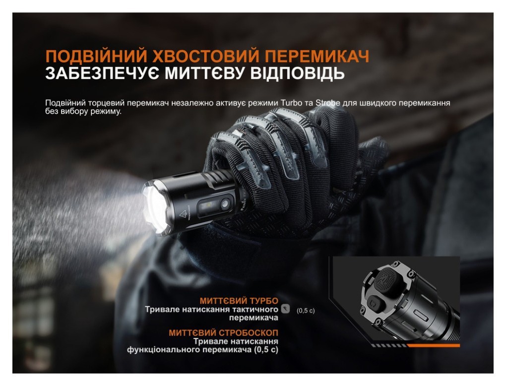 Ліхтар ручний Fenix TK25R, укр, укр