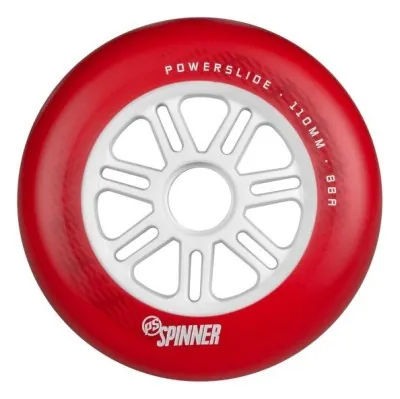 Колеса POWERSLIDE ( 905319 ) WHEELS Spinner 110mm/88a, matte red, Pcs. 2020