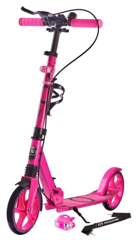 самокат Maraton RIDER pink, укр, укр