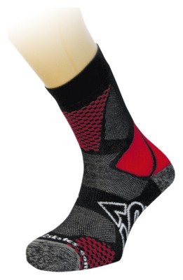 Носки для туризма мужские K2 SKATE FITNESS L Black/red (9387)