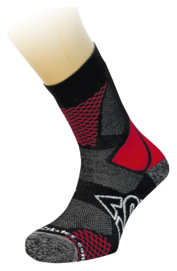 Носки для туризму чоловічі K2 SKATE FITNESS L Black/red (9387) (XL black, red)