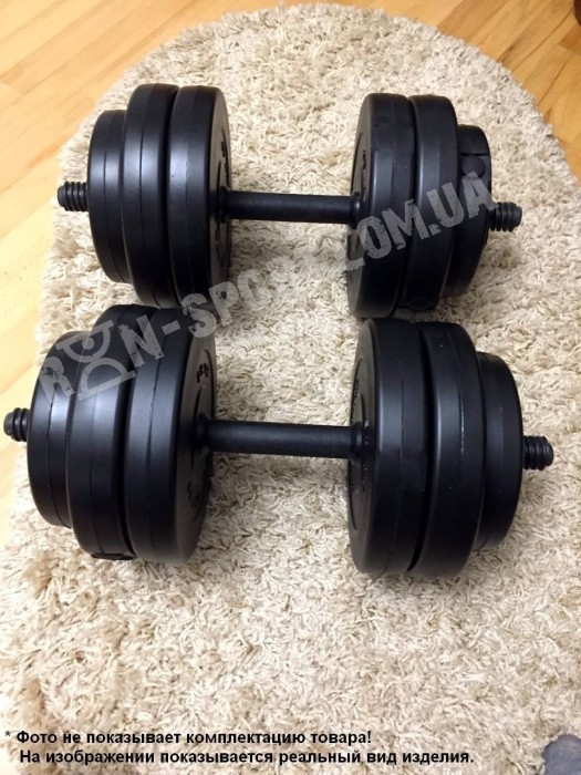 Дві розбірні гантелі RN 8 кг з покриттям ABS + Еспандер у подарунок, укр, укр
