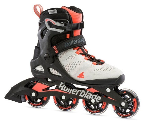 Роликові коньки для дорослих Rollerblade MACROBLADE 80 W 35 (5US) 220мм Glacier grey/coral (07100700), укр