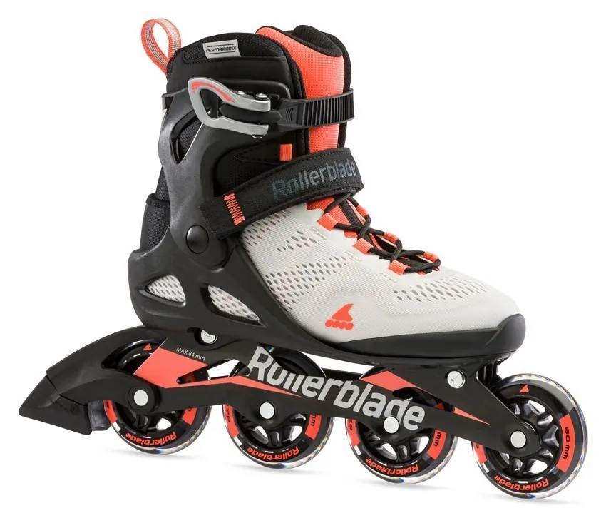 Роликові коньки для дорослих Rollerblade MACROBLADE 80 W 35 (5US) 220мм Glacier grey/coral (07100700) (255мм)