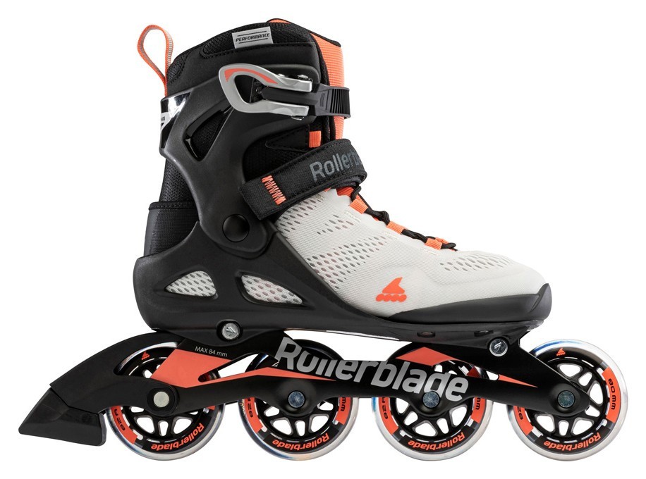 Роликовые коньки для взрослых Rollerblade MACROBLADE 80 W 35 (5US) 220мм Glacier grey/coral (07100700)