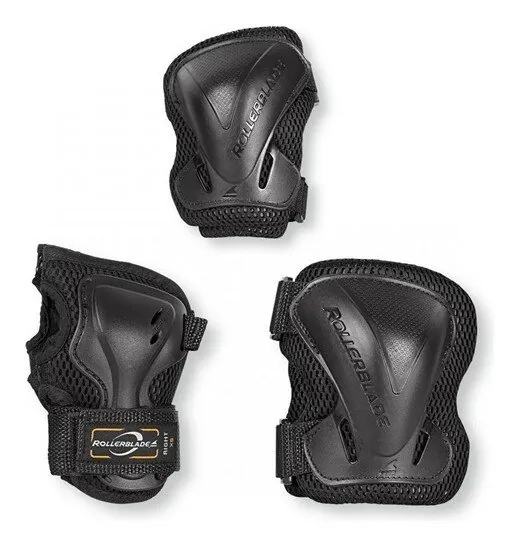 Захисний комплект Rollerblade EVO GEAR 3 PACK L Black (068P0500) (XL Чорний)