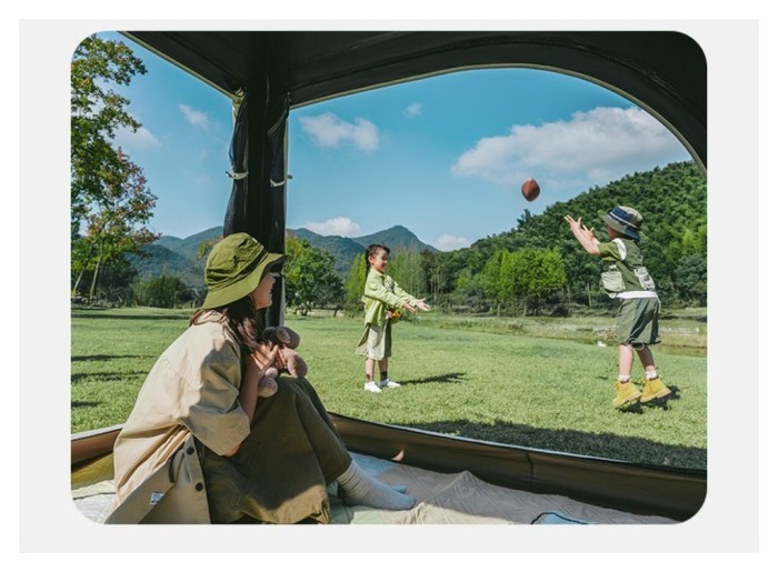 Намет чотиримісний автоматичний Naturehike Ango CNK2550WS010, коричневий