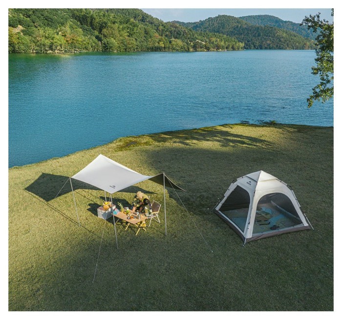 Намет чотиримісний автоматичний Naturehike Ango CNK2550WS010, коричневий, укр, укр