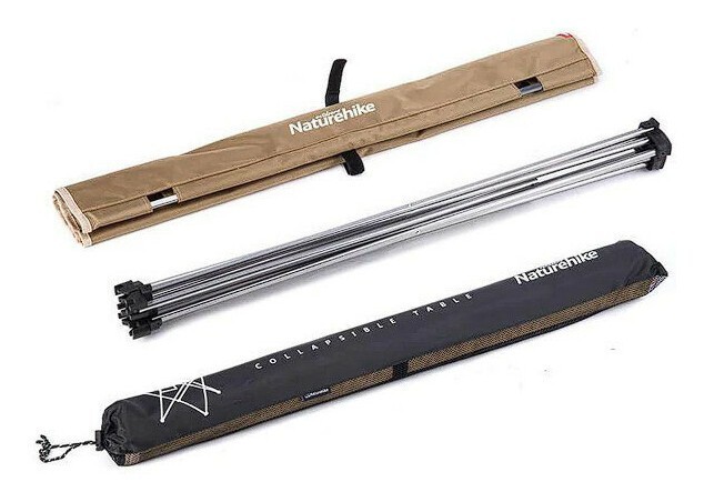 Cтіл розкладний Naturehike  NH20JJ020,1680D Oxford / алюміній, Розмір L, бежевий