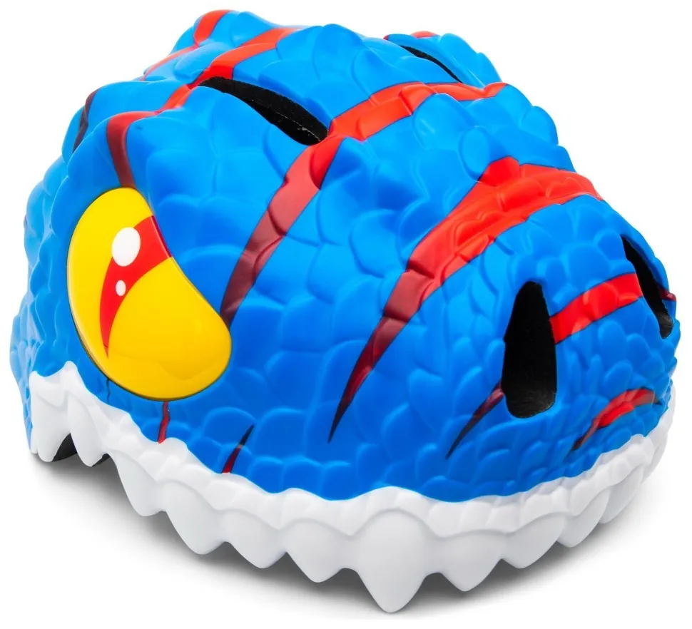 Шолом Crazy Safety Blue Dragon (23,5 см x 19,5 см x 18,5 см 49-55 см регульований Синій)