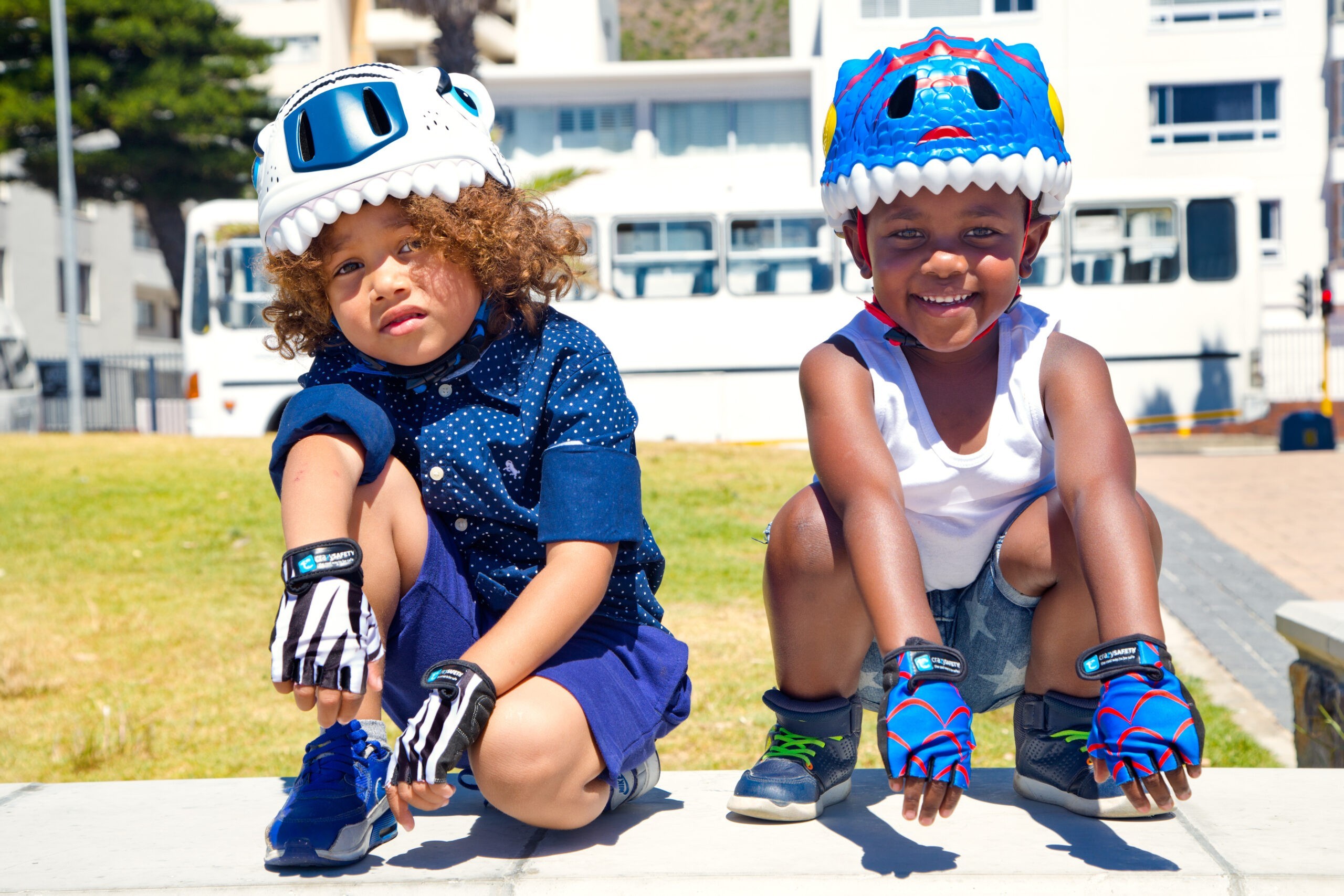 Шолом Crazy Safety Blue Dragon