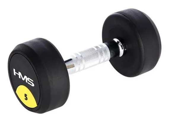 Гантель прогумована HMS HG PRO, 5 кг (InSportLine5906727001205)