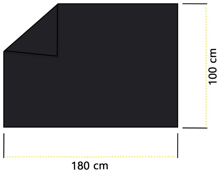 Рушник спортивний Cornix 180 x 100 см з мікрофібри XR-0558 Black