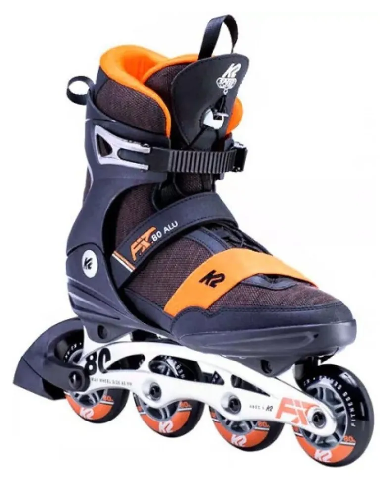 Ролики K2 FIT 80 Alu Black Orange (38)