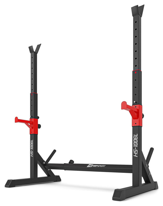 Стойки для штанги HS-1006L Черный/красный