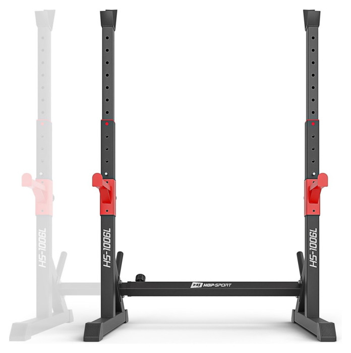 Стойки для штанги HS-1006L Черный/красный