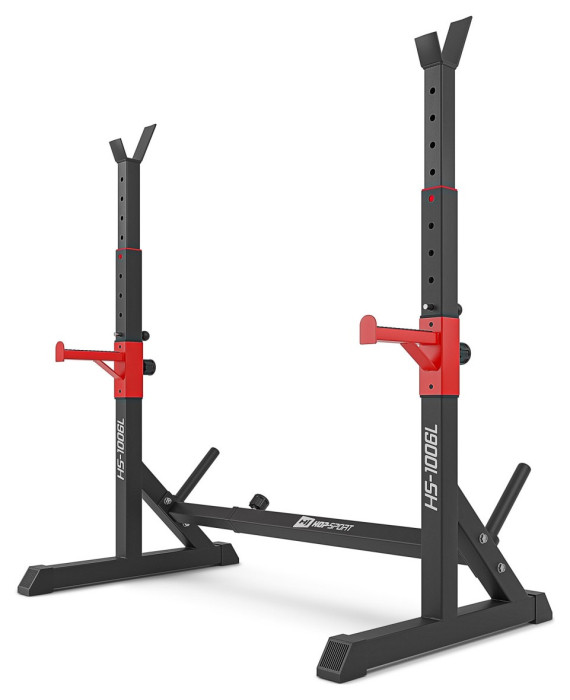 Стойки для штанги HS-1006L Черный/красный