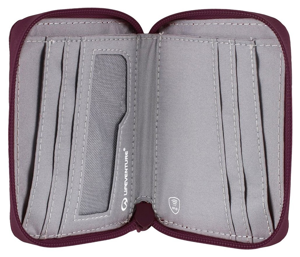 Lifeventure кошелек Recycled RFID Bi-Fold Wallet plum