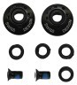 Набір ексцентриків кафа Micro SR Mushroom Screws black, укр Фото - 1