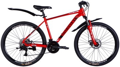 Велосипед AL 26" Discovery BASTION DD CS рама-18" красно-черный 2025