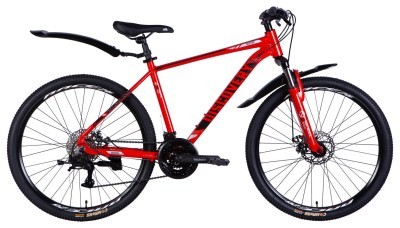 Велосипед AL 26" Discovery BASTION DD CS рама-18" червоно-чорний 2025