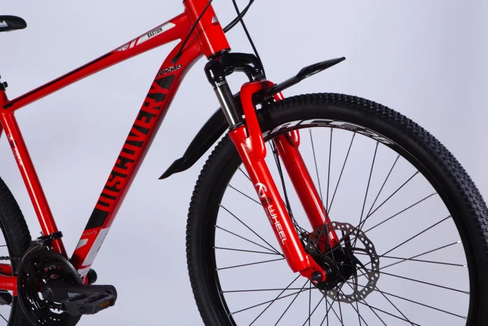 Велосипед AL 26" Discovery BASTION DD CS рама-18" червоно-чорний 2025
