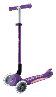 Самокат GLOBBER серії ELITE LIGHTS, фіолетово-рожевий, колеса з підсвіткою, 50кг, 3+