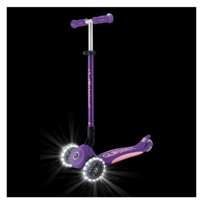 Самокат GLOBBER серії ELITE LIGHTS, фіолетово-рожевий, колеса з підсвіткою, 50кг, 3+