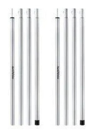 Стійки для тенту сталеві оцинковані Naturehike Steel poles Updated NH19PJ042, 25мм*2.4м, сірі (2 шт)
