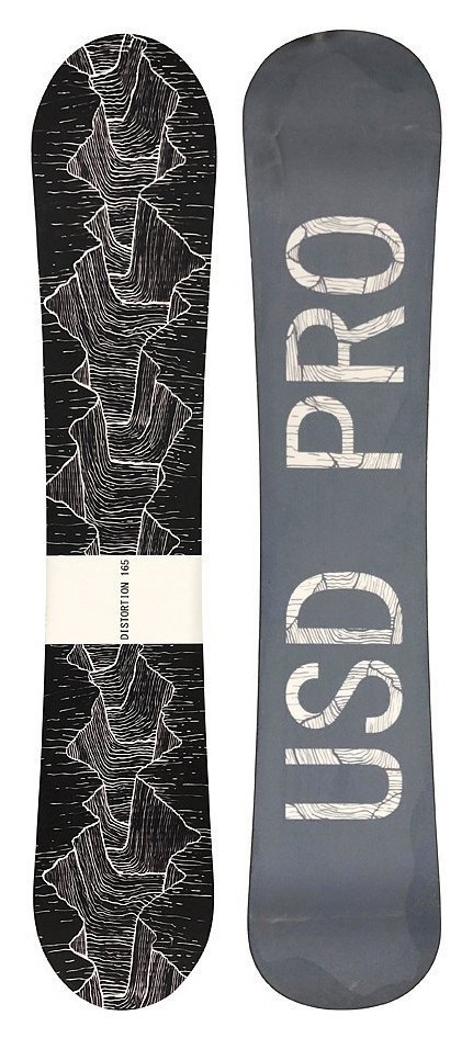 Сноуборд USD Pro DISTORTION 155 Black/Grey (USB19M1P), укр, укр