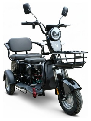 Електроскутер триколісний SPACE SHUTTLE 72B 1000Вт 20А*г барабан/барабан свинцево-кислотний чорний 2026