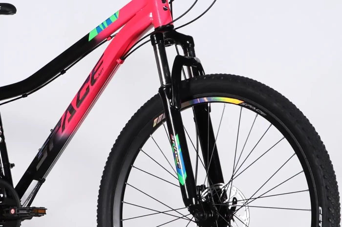 Велосипед ST 27.5" SPACE AURORA DD FR рама-15" рожево-чорний 2026